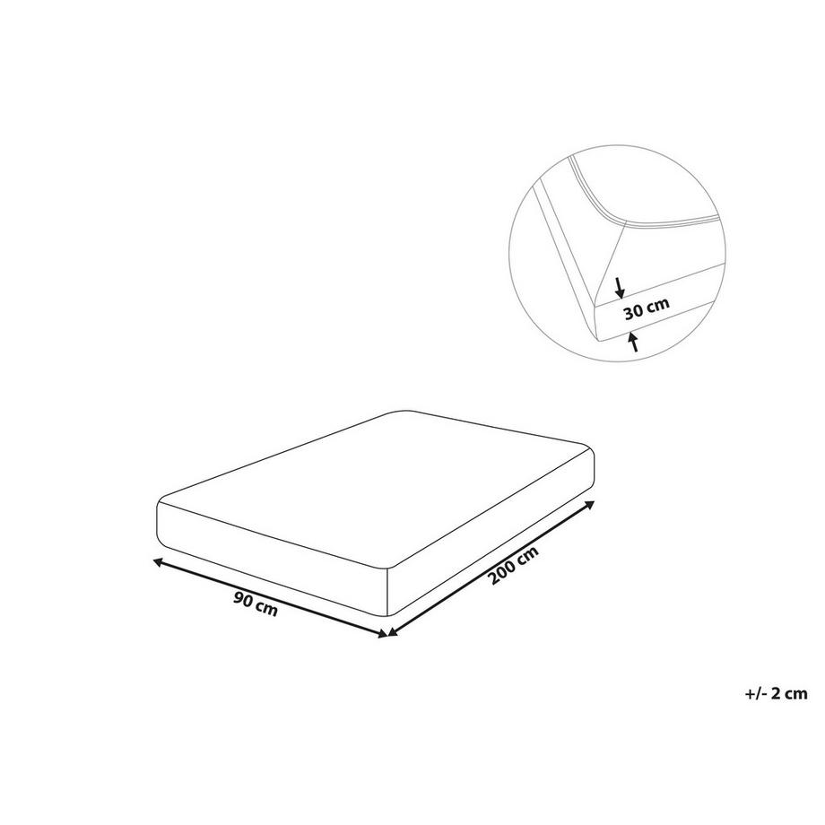 Beliani JANBU Drap Housse en Coton  