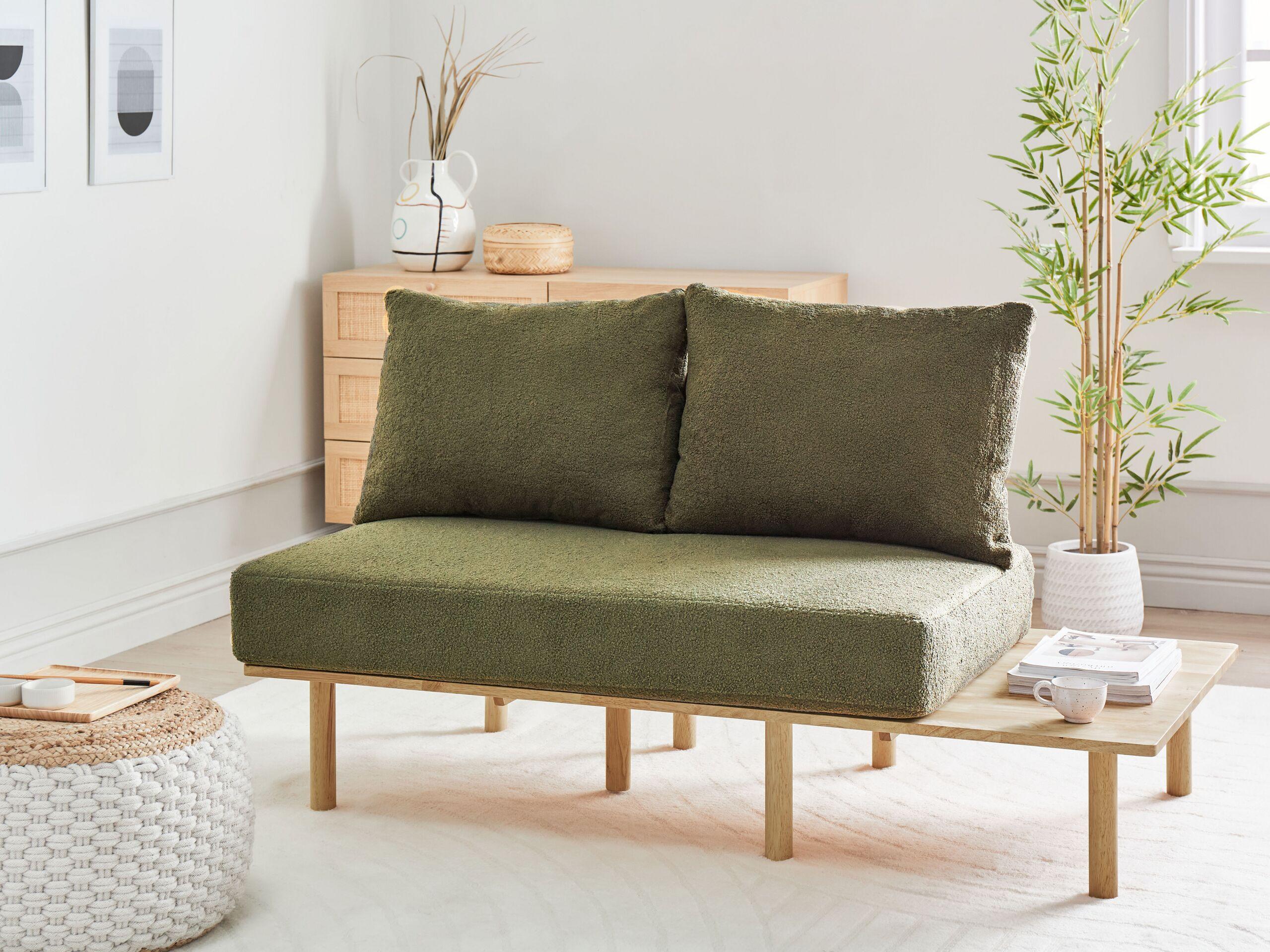 Beliani 2 Sitzer Sofa aus Bouclé Skandinavisch SALO  