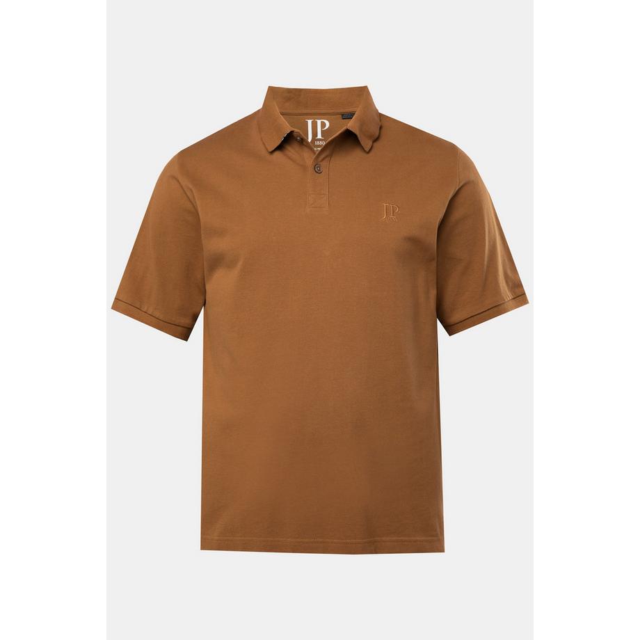 JP1880 Polo à manches courtes en piqué avec imprimé sous le col  