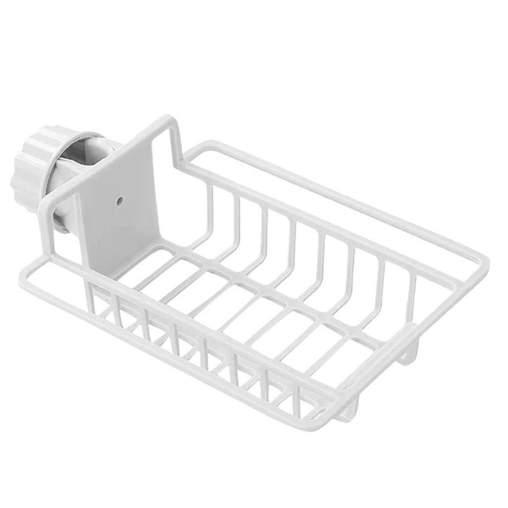 eStore Verstellbarer Korb für Dusche und Küche - Weiß  