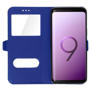 Avizar  Galaxy S9 Hülle Flip View Cover Blau 