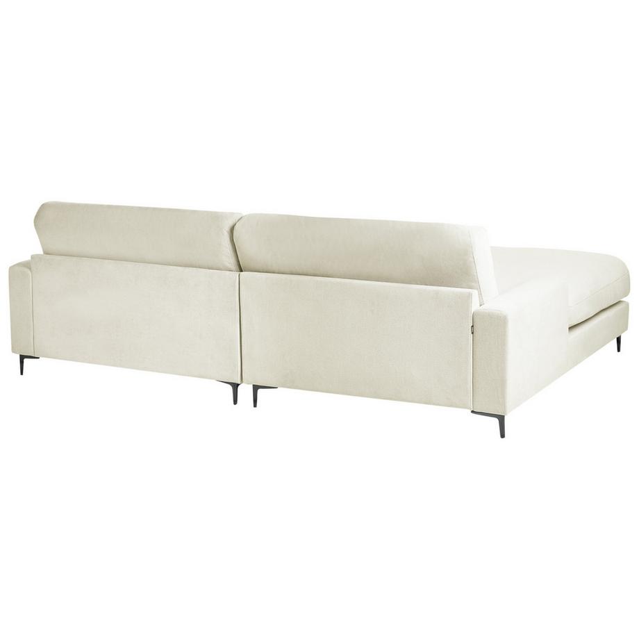 Beliani Canapé d'angle côté droit en Tissu chenille  MALOY  