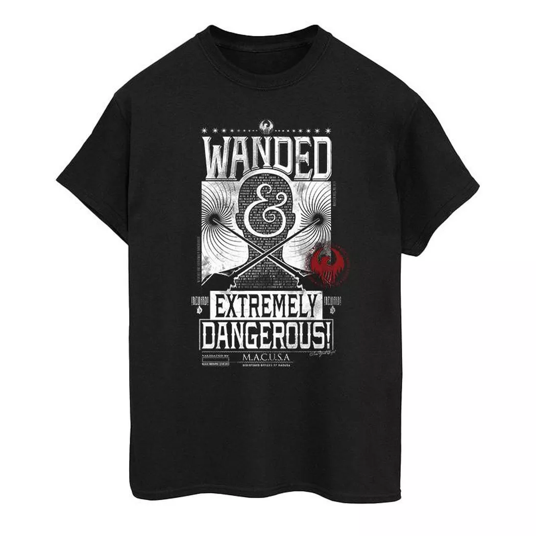Fantastic Beasts And Where To Find Them - Wanded Extremely Dangerous TShirt, für Damen, Schwarz, Größe XL