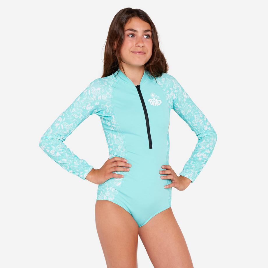 Costume da bagno bambina maniche lunghe poliestere