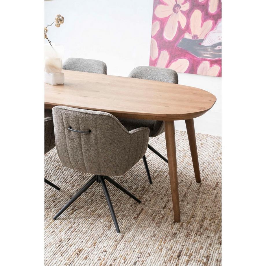 mutoni Table de salle à manger Elijah marron 220x100  