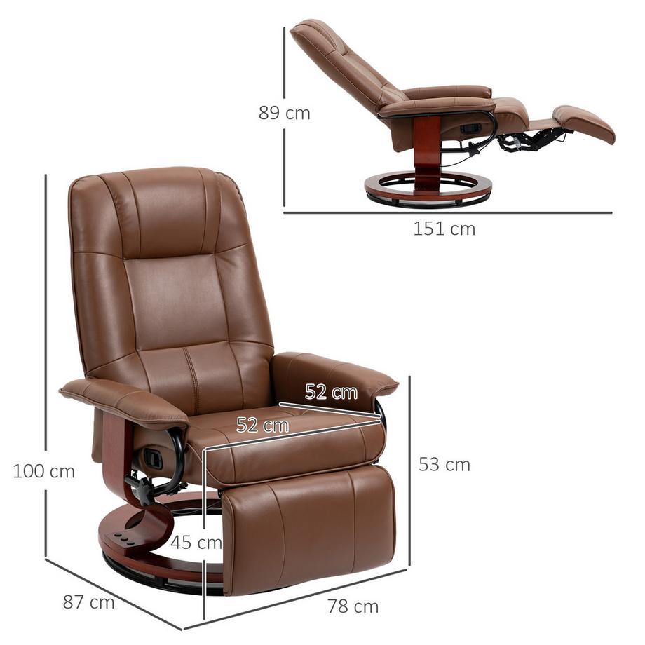 HOMCOM Fauteuil de relaxation  