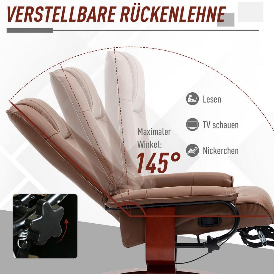 HOMCOM Fauteuil de relaxation  