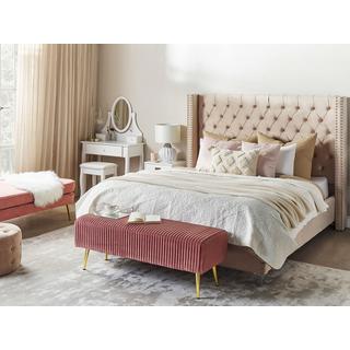 Beliani ASAKA Couverture Douillette en Coton Boho  