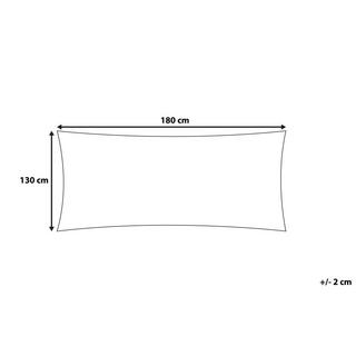 Beliani ASAKA Couverture Douillette en Coton Boho  