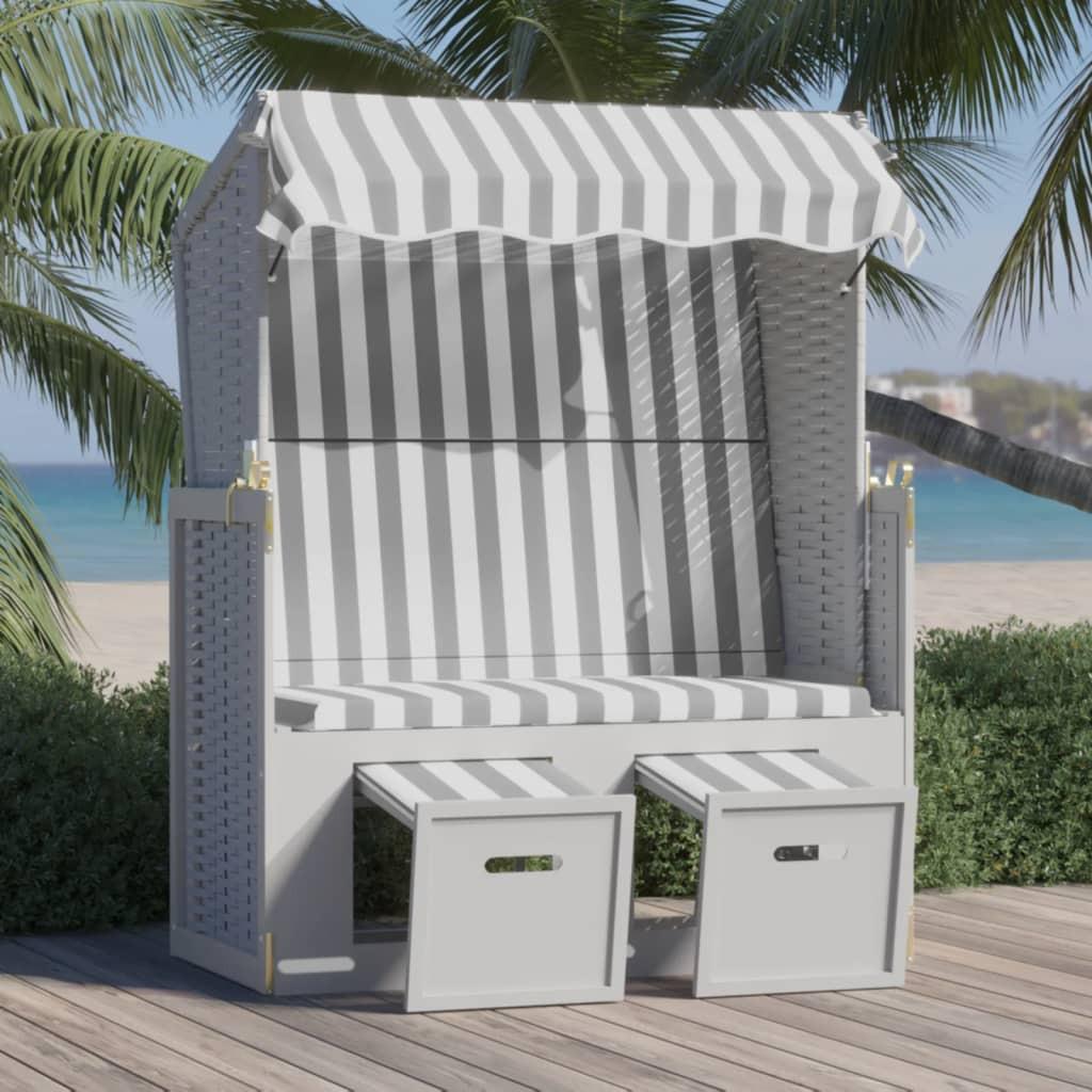 VidaXL Strandkorb poly-rattan  