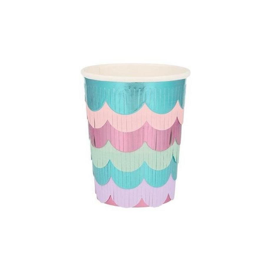 Meri Meri  Gobelets à Franges Sirène 