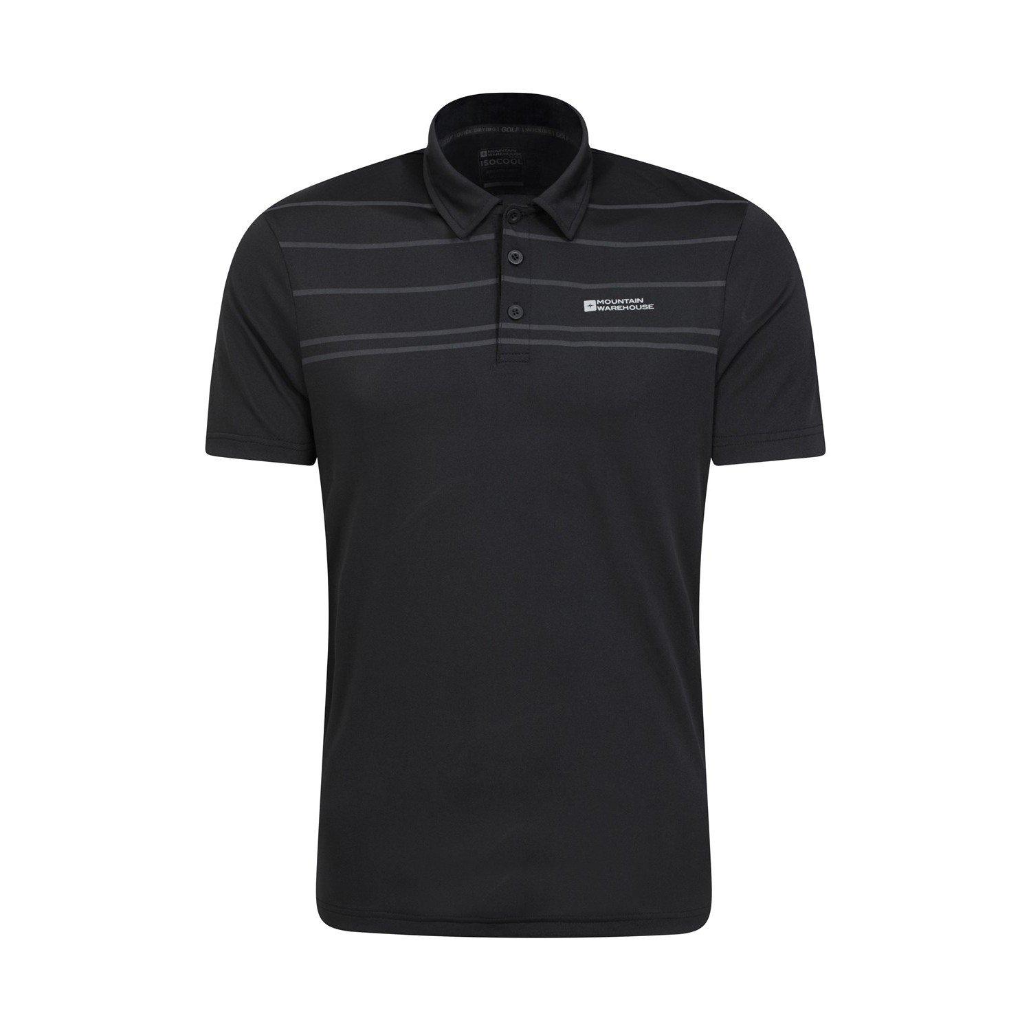 Image of Away Poloshirt Herren Schwarz XXS