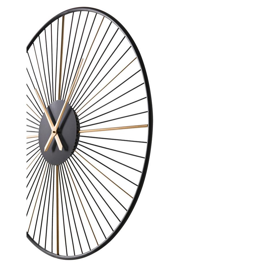 Beliani Wanduhr aus Eisen Minimalistisch SAZAIS  