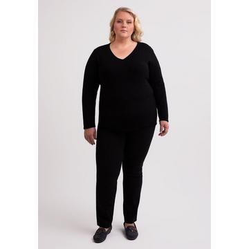 Pull à col en V en chachemire recyclé