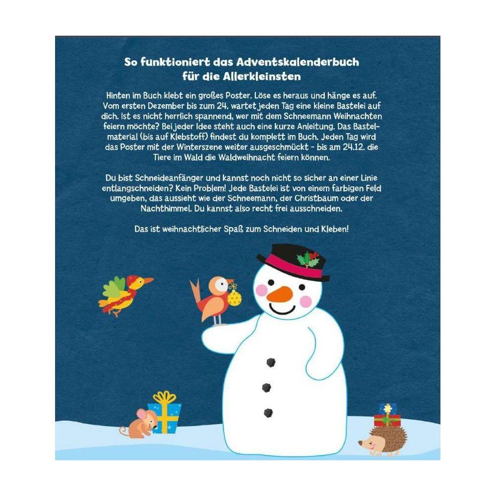 Frech Das Adventskalender-Verbastelbuch für die Allerkleinsten. Schneiden und Kleben. Schneemann. Mit Schere  