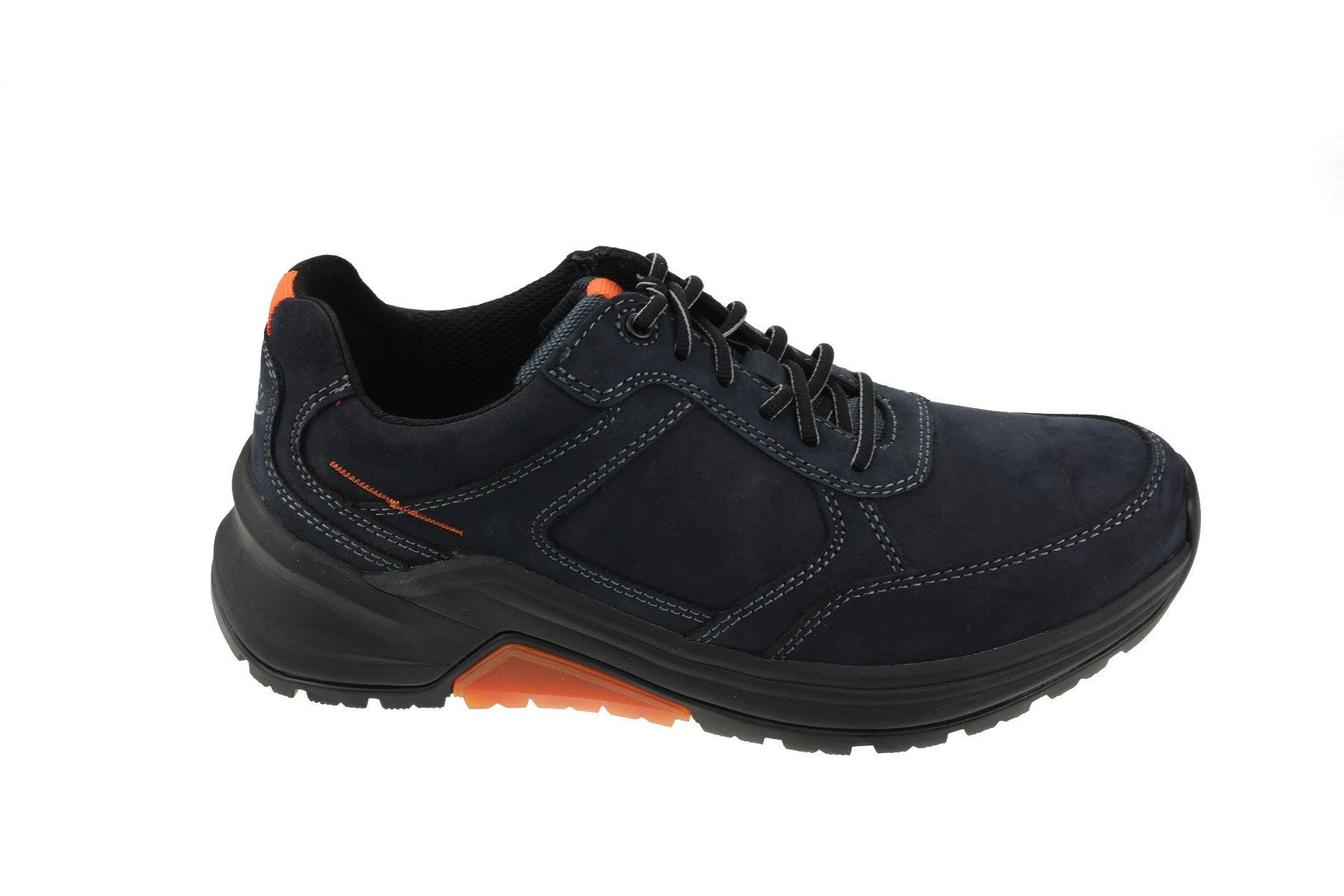 Image of Nubuk Wandersneaker Herren Blau 44.5
