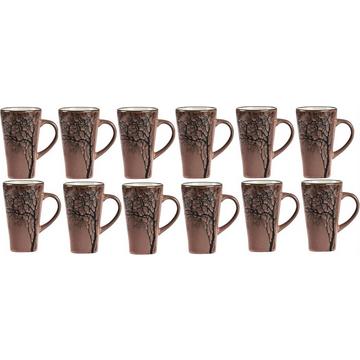 Villa Kaffeetasse Hela 12er Set dark rose 12 Stück, Grösse: 9x15cm, 0.5 Liter