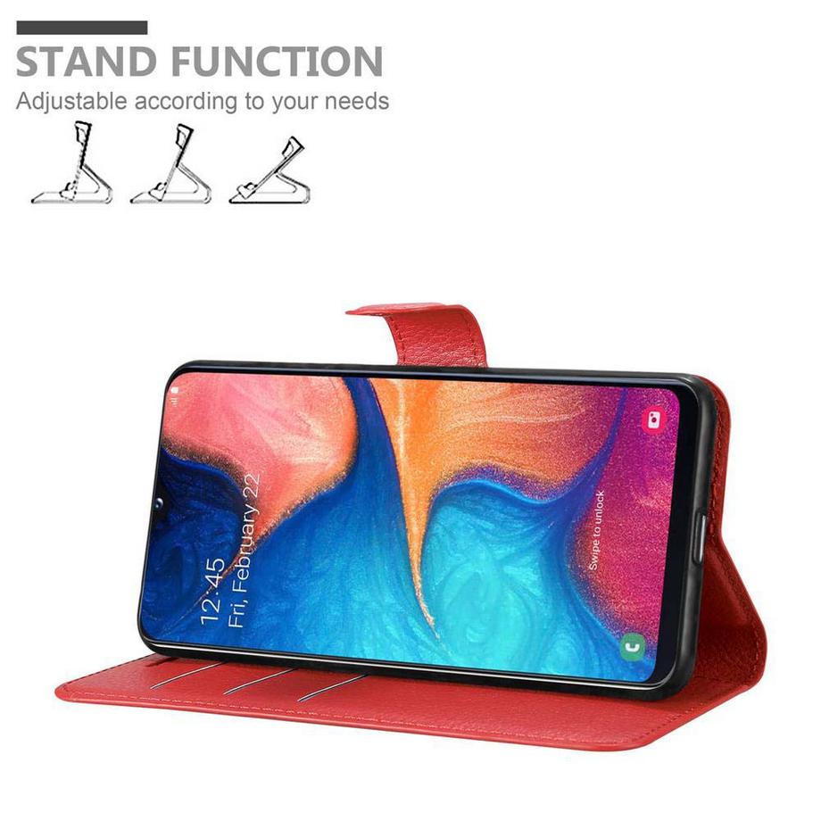Cadorabo  Housse compatible avec Samsung Galaxy A10e / A20e - Coque de protection avec fermeture magnétique, fonction de support et compartiment pour carte 