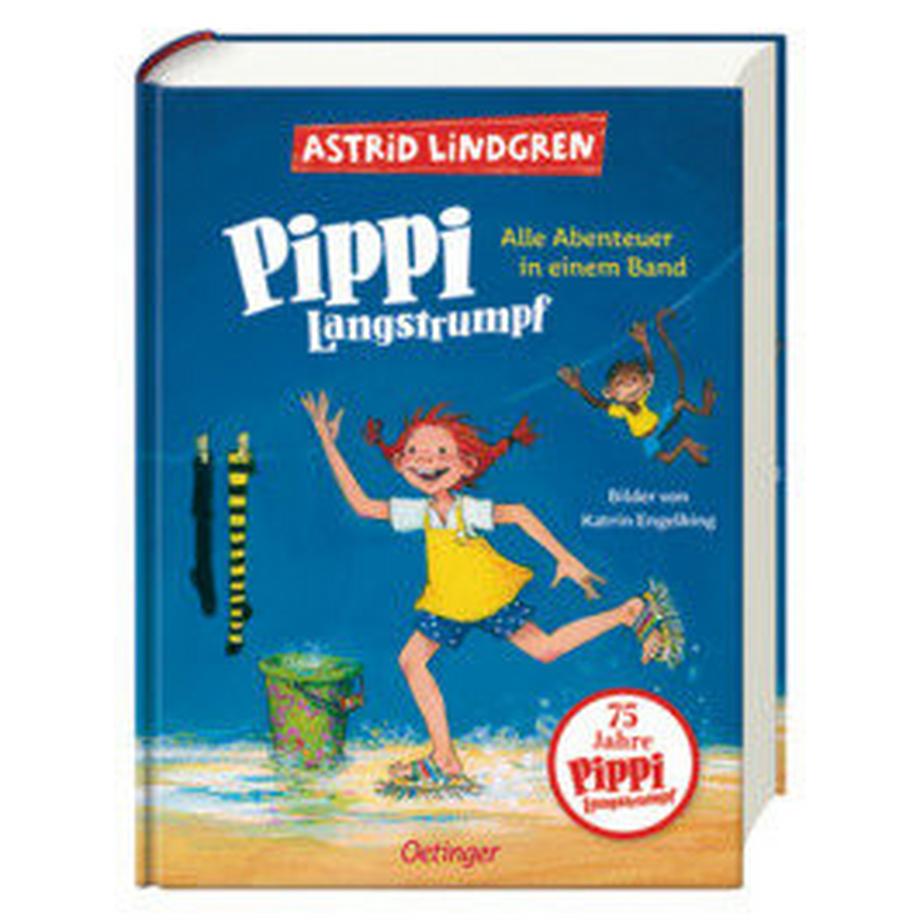 Pippi Langstrumpf. Alle Abenteuer in einem Band Lindgren, Astrid; Engelking, Katrin (Illustrationen); Heinig, Cäcilie (Übersetzung) Gebundene Ausgabe 