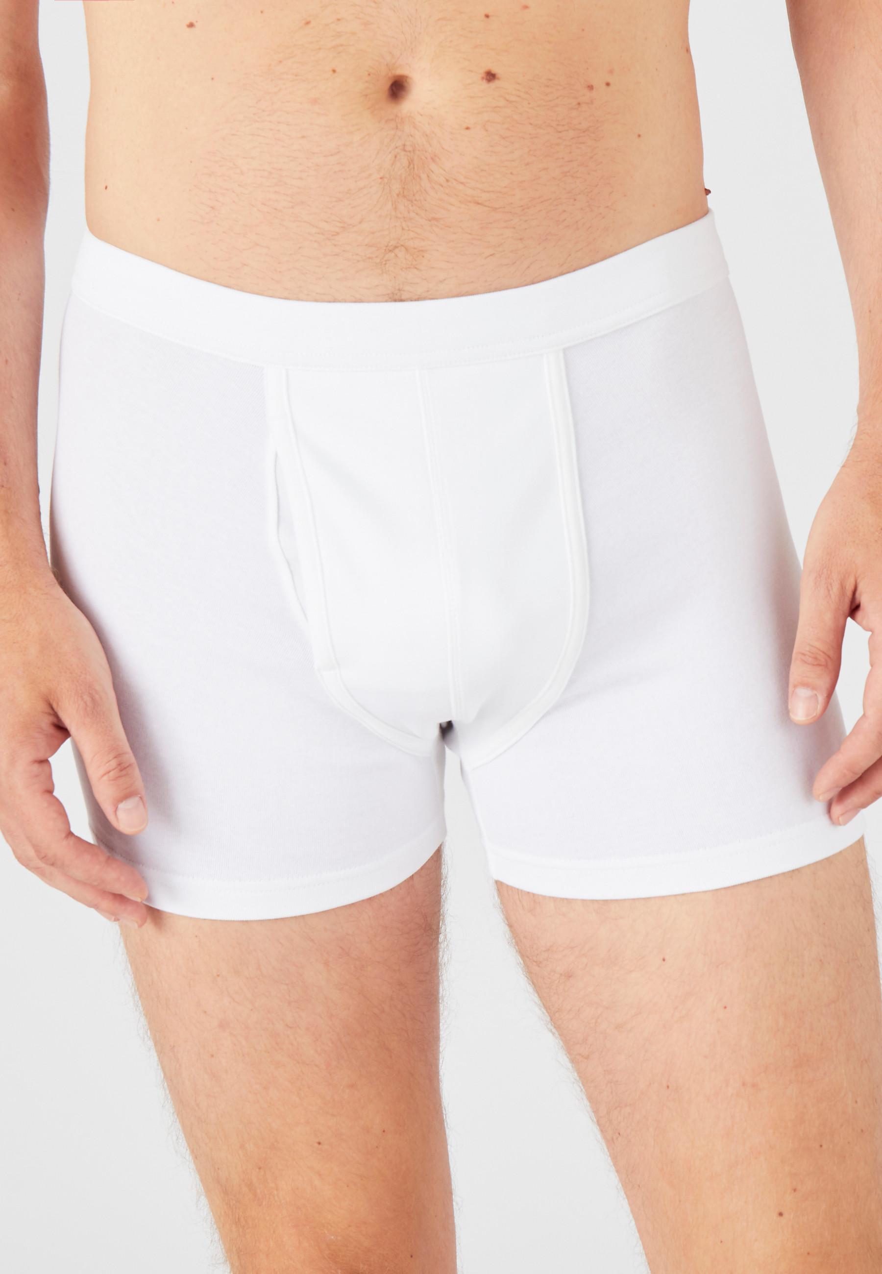 Image of 2er-set Boxershorts Mit Eingriff Herren Weiss L