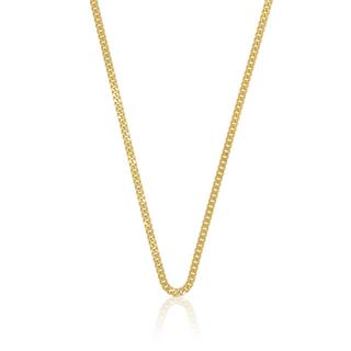 MUAU Schmuck  Collier panzer or jaune 585, 2.1mm, 45cm 