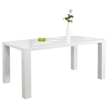 Table à manger 200x100x76cm blanc