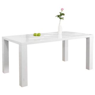 mutoni Table de salle à manger 200x100x76cm blanc  