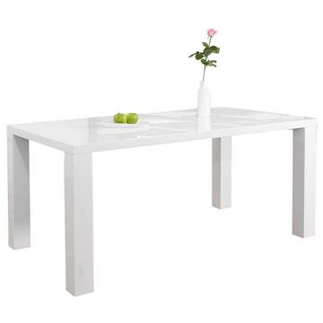 Table de salle à manger 200x100x76cm blanc