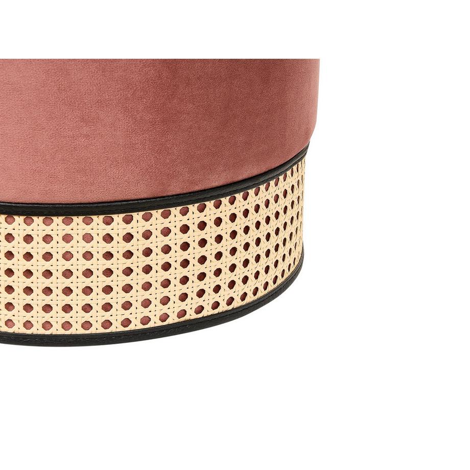 Beliani Pouf en Velours Glamour YANKTON  