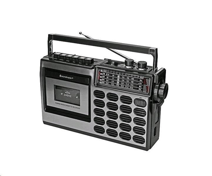 Image of soundmaster RR18SW - Retro Radio-/Kassettenrekorder
