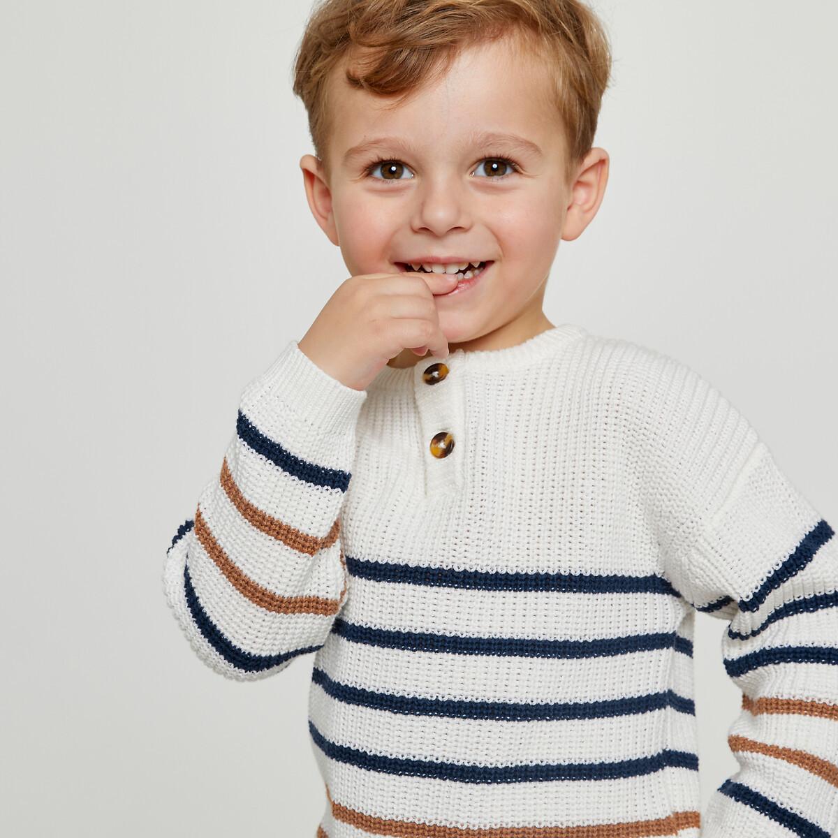 Image of Feinstrickpullover Mit Rundem Ausschnitt Unisex Beige 6 mesi