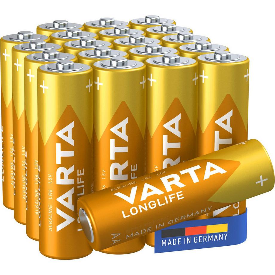VARTA  Lot de 20 piles AA/LR06 longue durée 