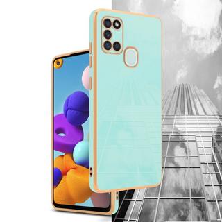 Cadorabo  Housse compatible avec Samsung Galaxy A21s - Coque de protection en silicone TPU flexible et avec protection pour appareil photo 