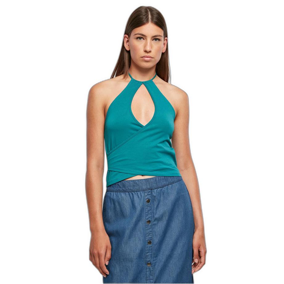 URBAN CLASSICS Halter Neck Top Corto a Portafoglio  
