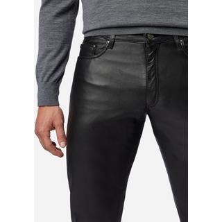 RICANO  Pantaloni in pelle da uomo No. 3 TR Jeans, nello stile classico a 5 tasche, vita regolare. 