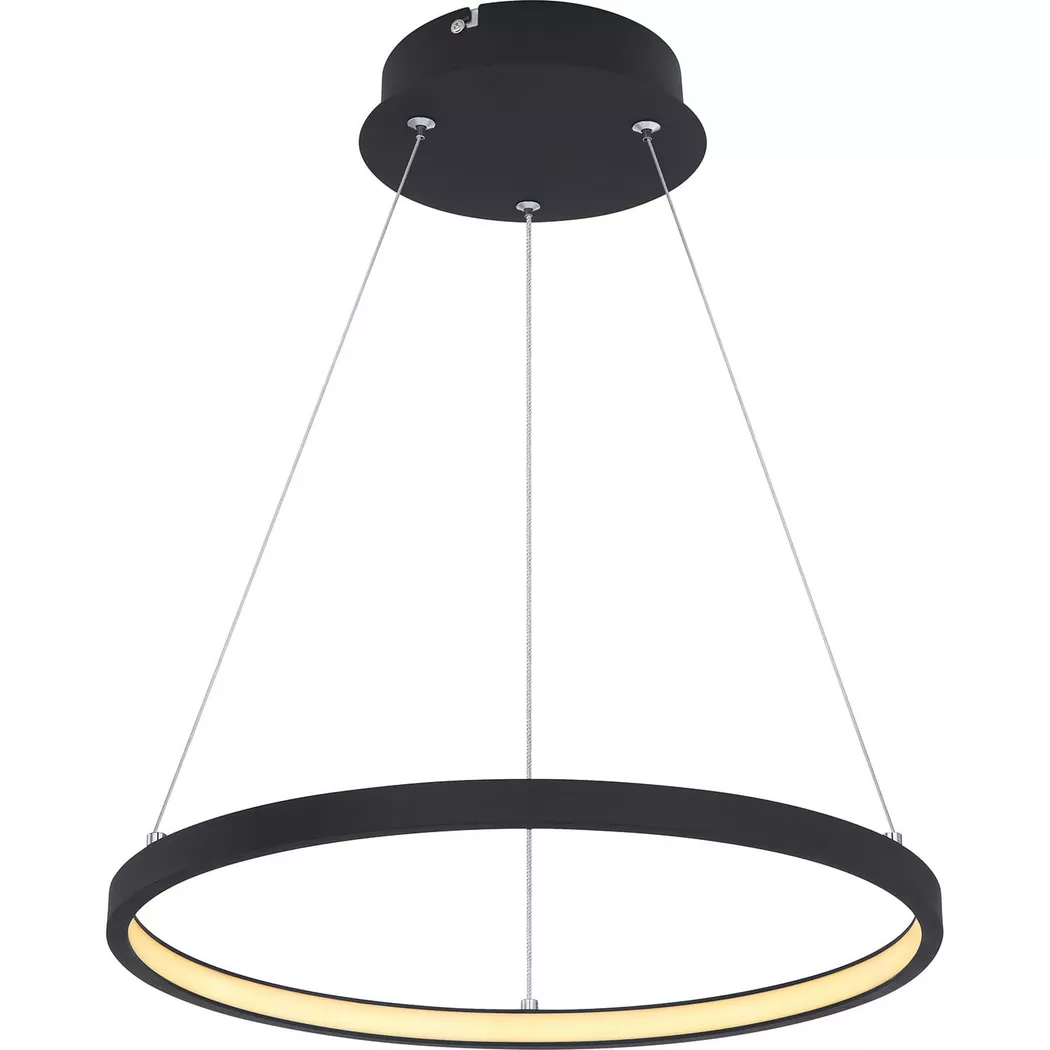 mutoni – Hängeleuchte Ralph Metall matt 1xLED, One Size, Schwarz