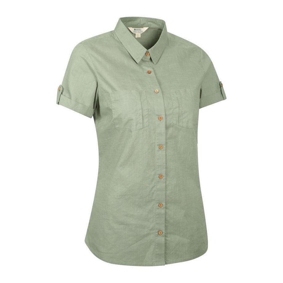 Mountain Warehouse Camicia a Maniche Corte Button Down  