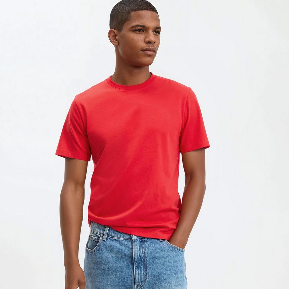 T-Shirt mit rundem Ausschnitt