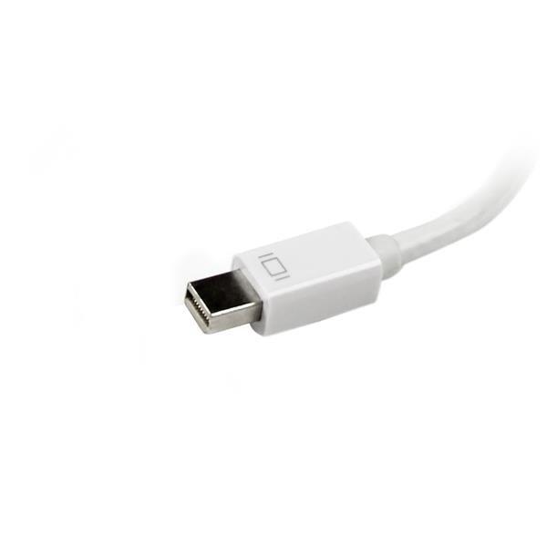 STARTECH.COM  StarTech.com Adaptateur de voyage Mini DisplayPort vers VGA / DVI / HDMI - Convertisseur vidéo 3-en-1 - Blanc 