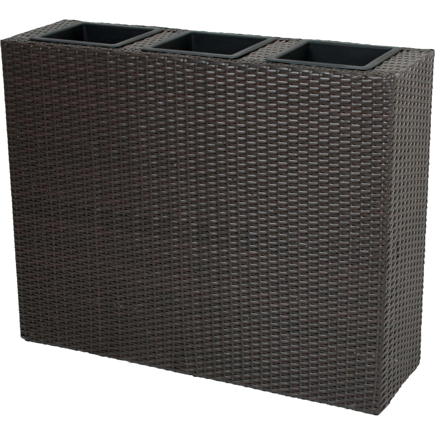 Image of Raumtrenner mit 3 Pflanztöpfen Salvia coffee Raumtrenner mit 3 Pflanztöpfen Salvia coffee