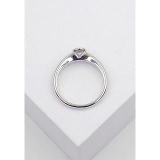 MUAU Schmuck  Bague Solitaire Diamant 0.30ct. or blanc 750 