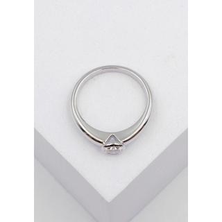 MUAU Schmuck  Bague Solitaire Diamant 0.30ct. or blanc 750 