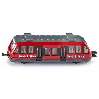 siku  1013, Nahverkehrszug, Metall/Kunststoff, Rot, Standard--Eisenbahnkupplungen zum Verbinden mit anderen Zügen 