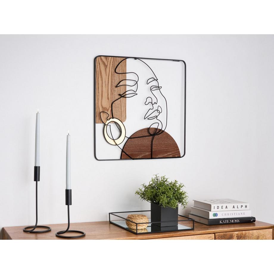 Beliani Wandobjekt aus Eisen Minimalistisch CALIFORNIUM  