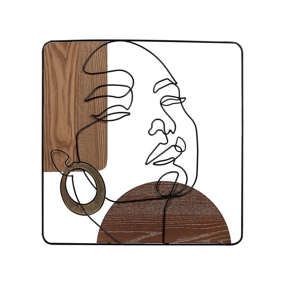 Beliani Wandobjekt aus Eisen Minimalistisch CALIFORNIUM  