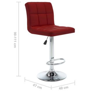 VidaXL Tabouret de bar cuir artificiel  