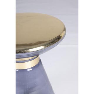 mutoni Table d'appoint Meriel grise ronde 36  