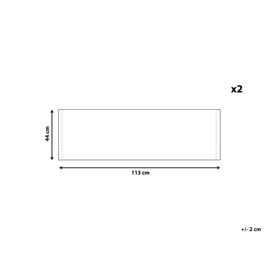 Beliani  Teli da sdraio en Poliestere Moderno ANZIO/AVELLINO 