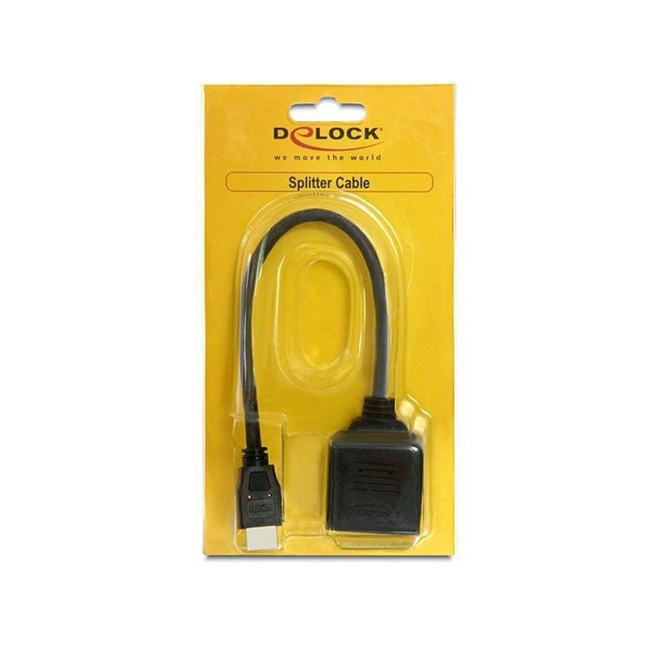 DeLock  DeLOCK 65226 câble vidéo et adaptateur HDMI Type A (Standard) 2 x HDMI Noir 