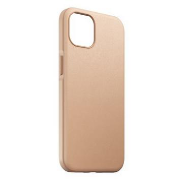 Coque iPhone 13 Cuir Doux Beige MagSafe